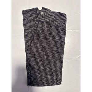 Athleta Women's XS Black Patterned‎ High Rise Workout Leggings Yoga Pants